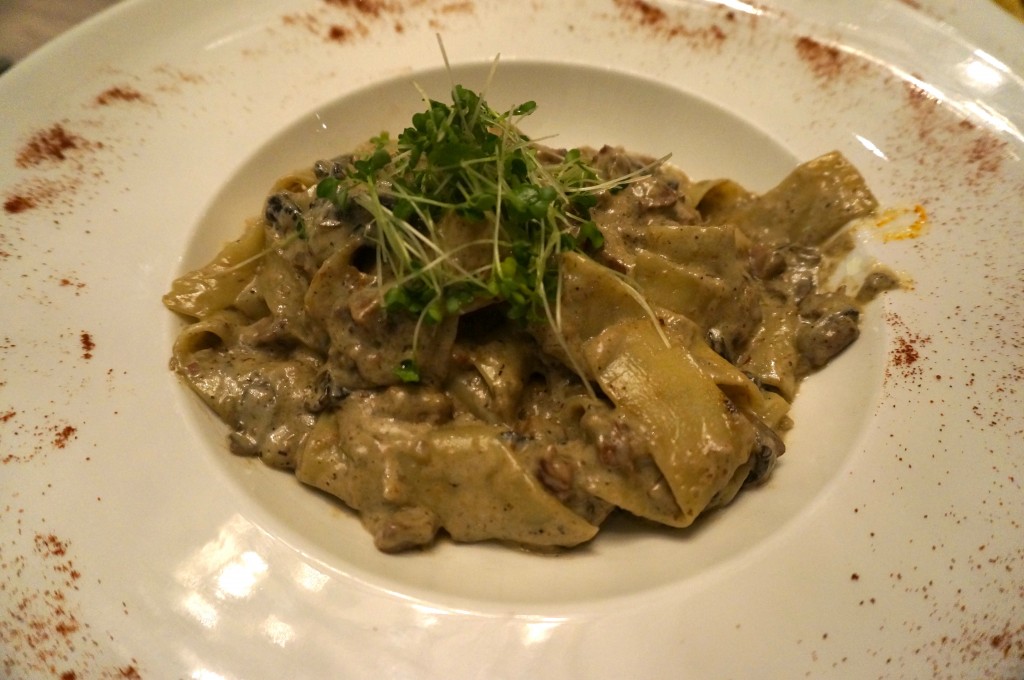 braised ox pasta surface